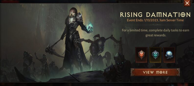 featured image diablo immortal 2023 content update rising damnation limited time event and feature updates guide
