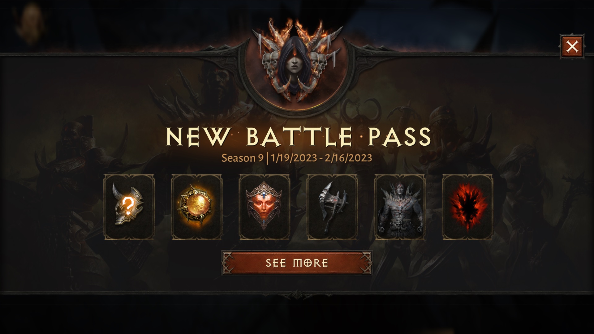 Diablo Immortal: Season 9 Battle Pass Rewards List