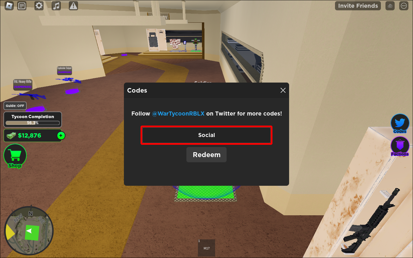 5 best weapons to use in Roblox War Tycoon