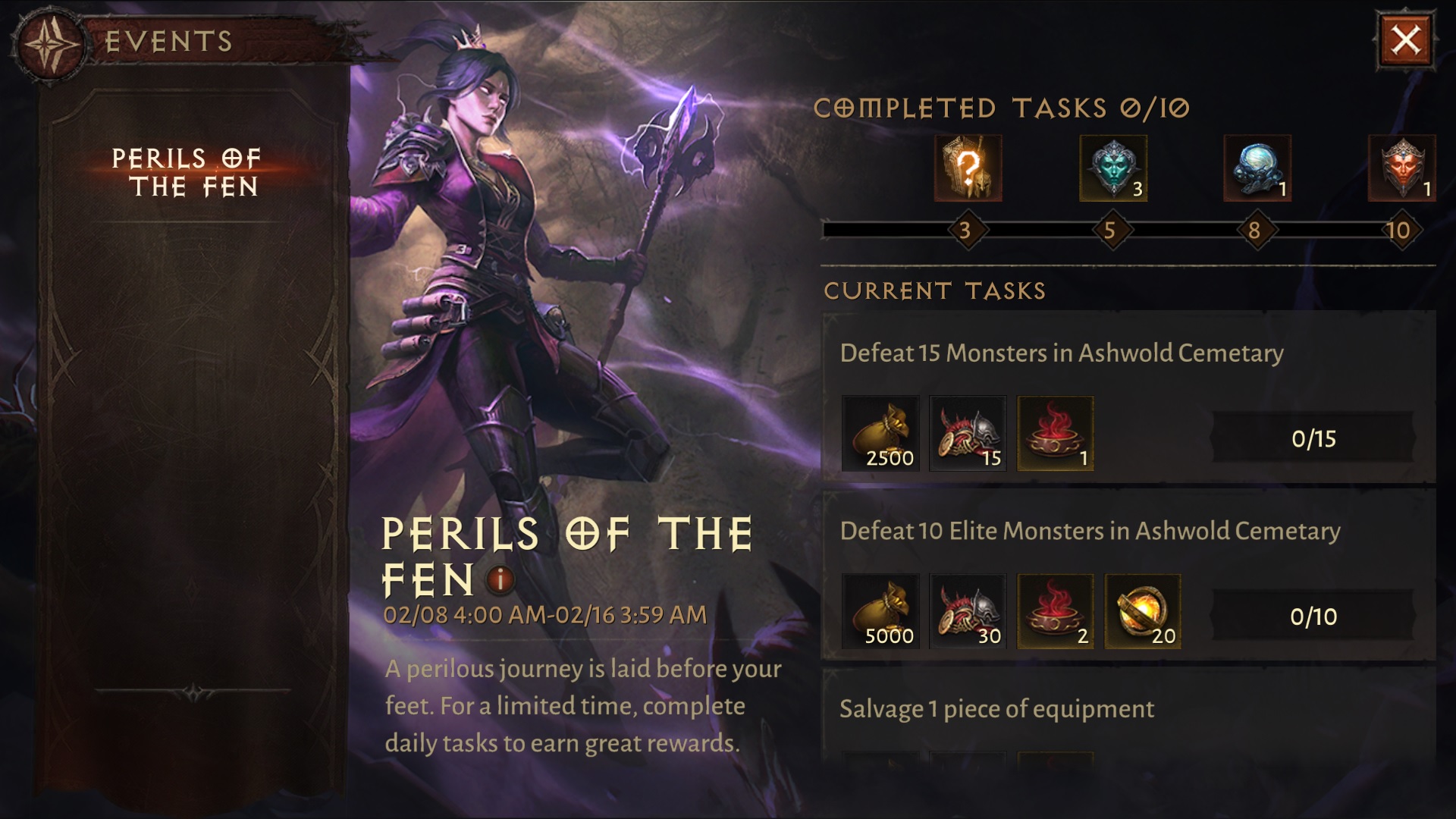 Diablo Immortal: Perils of the Fen Limited-time Event Guide