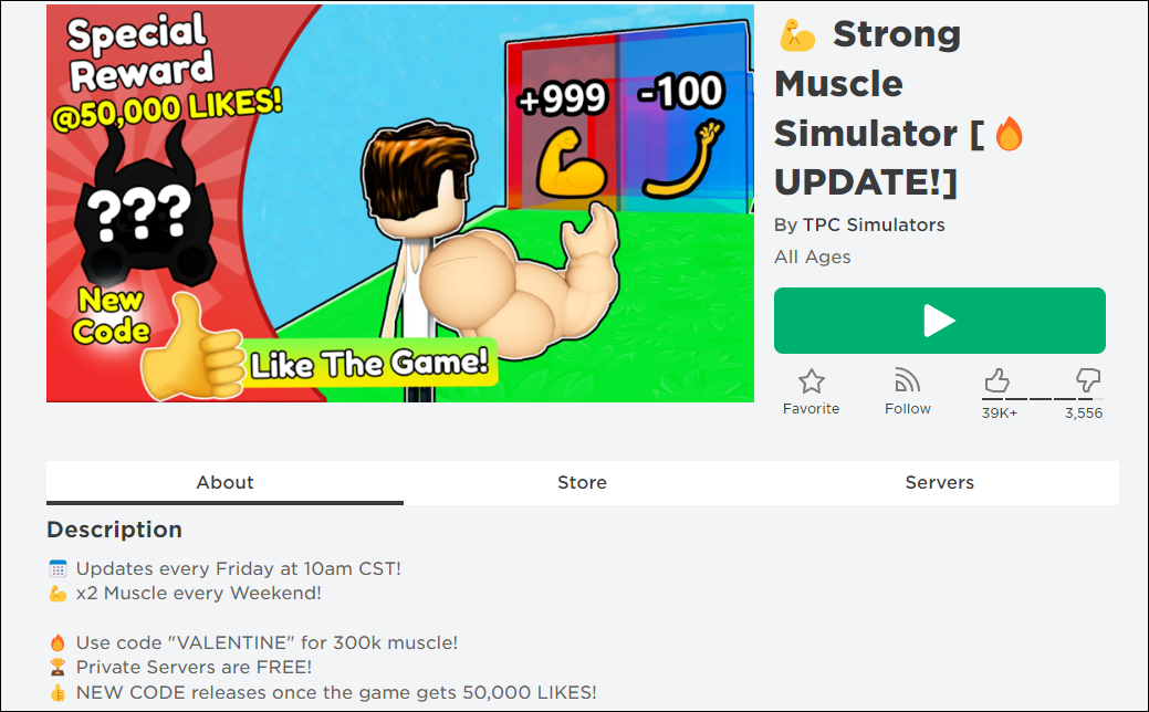 Roblox: Strong Muscle Simulator Codes