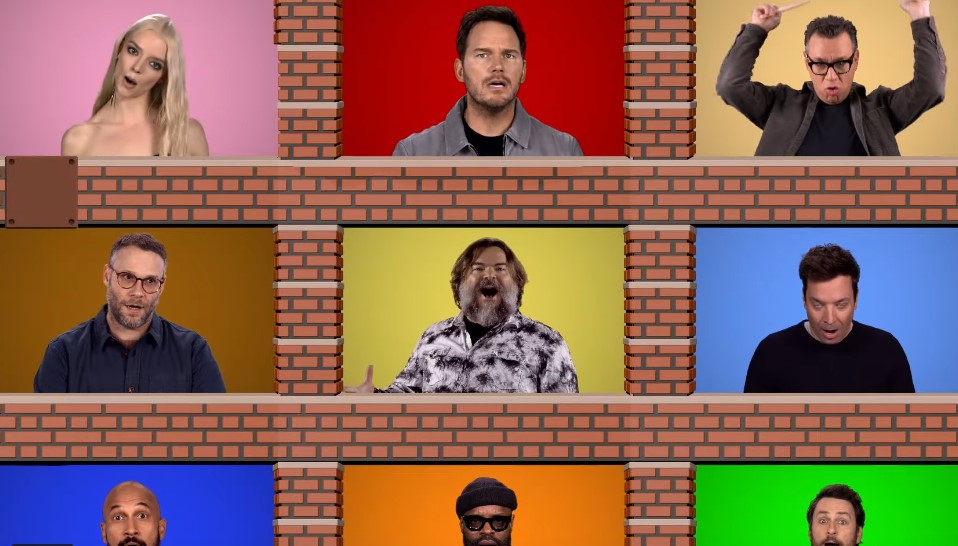 Watch the A Capella Cover of the Super Mario Bros. Theme Performed by the Movie Cast