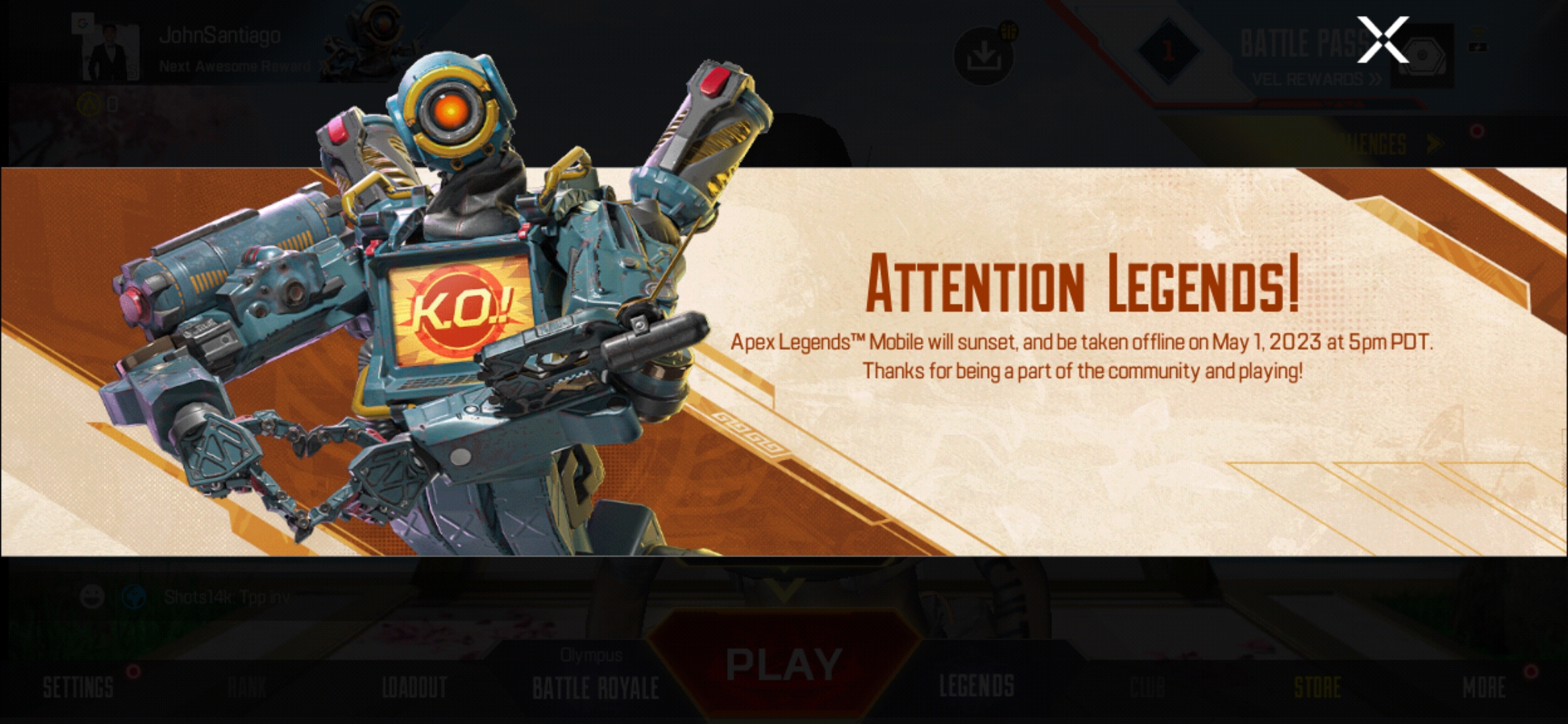 Apex Legends Mobile is Shutting Down on May 1 - QooApp News