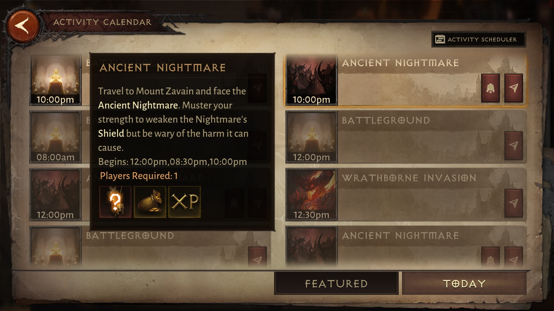 Diablo Immortal: How to Use the Activity Calendar