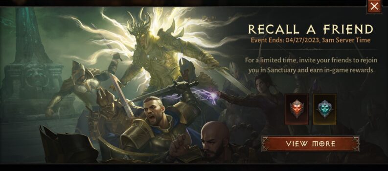 featured image diablo immortal recall a friend event guide