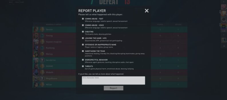 featured image how to report players in valorant