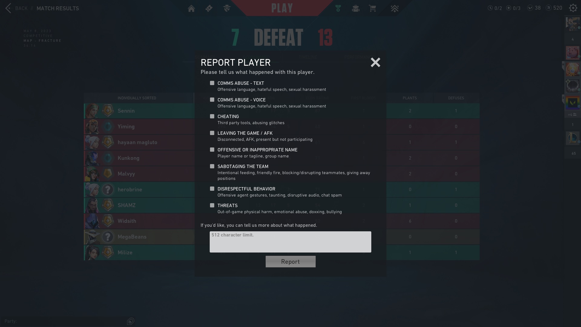 How to Report Players in VALORANT