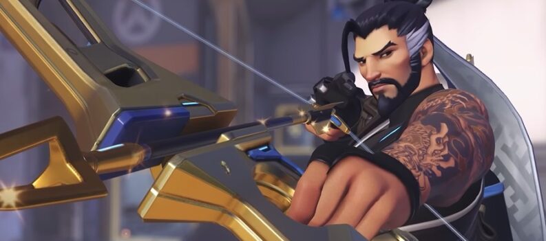 Gold Bow Hanzo Overwatch 2