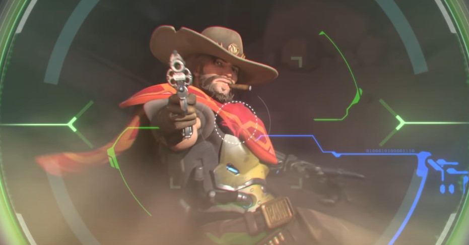 Cassidy pointing his gun at an opponent in Overwatch 2