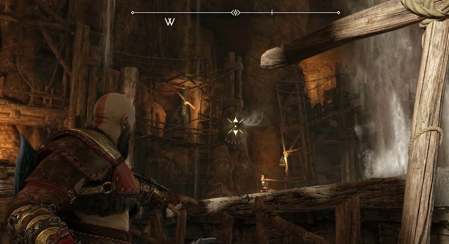 A screenshot showing an Embed Point in God of War: Ragnarok