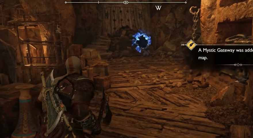 A screenshot showing where to find a Svartalfheim Rift in the Forge in God of War: Ragnarok