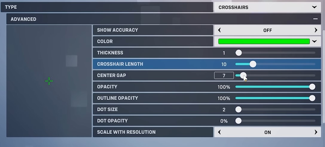 A screenshot of the settings menu in Overwatch 2