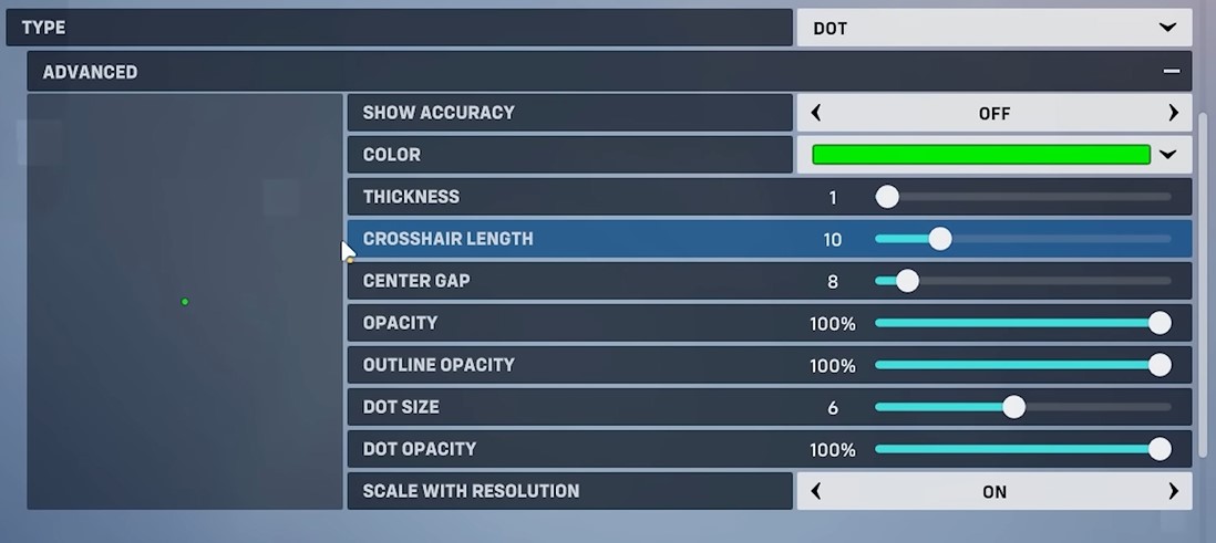 A screenshot of the settings menu in Overwatch 2