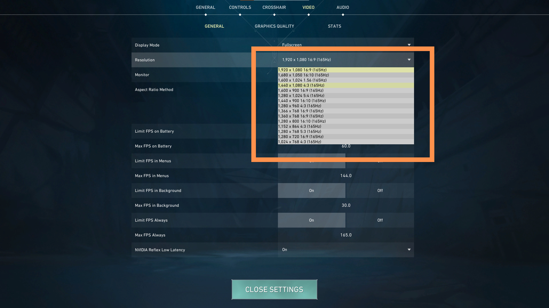Pick any 4:3 resolution to get Stretched Res in Valorant. 