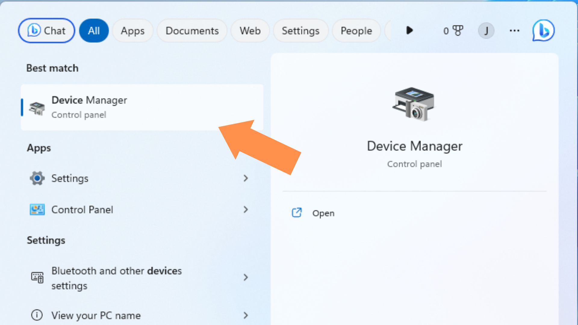 A screenshot of the Device Manager app