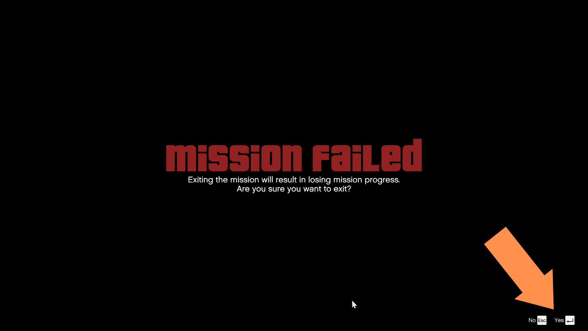 You can quit a mission in GTA 5 by dying. 