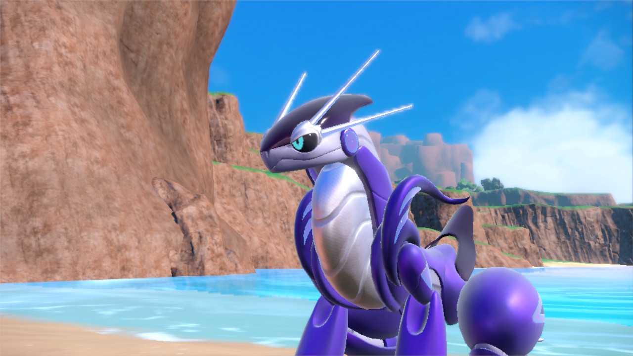 A screenshot of Miraidon in Pokemon Scarlet and Violet