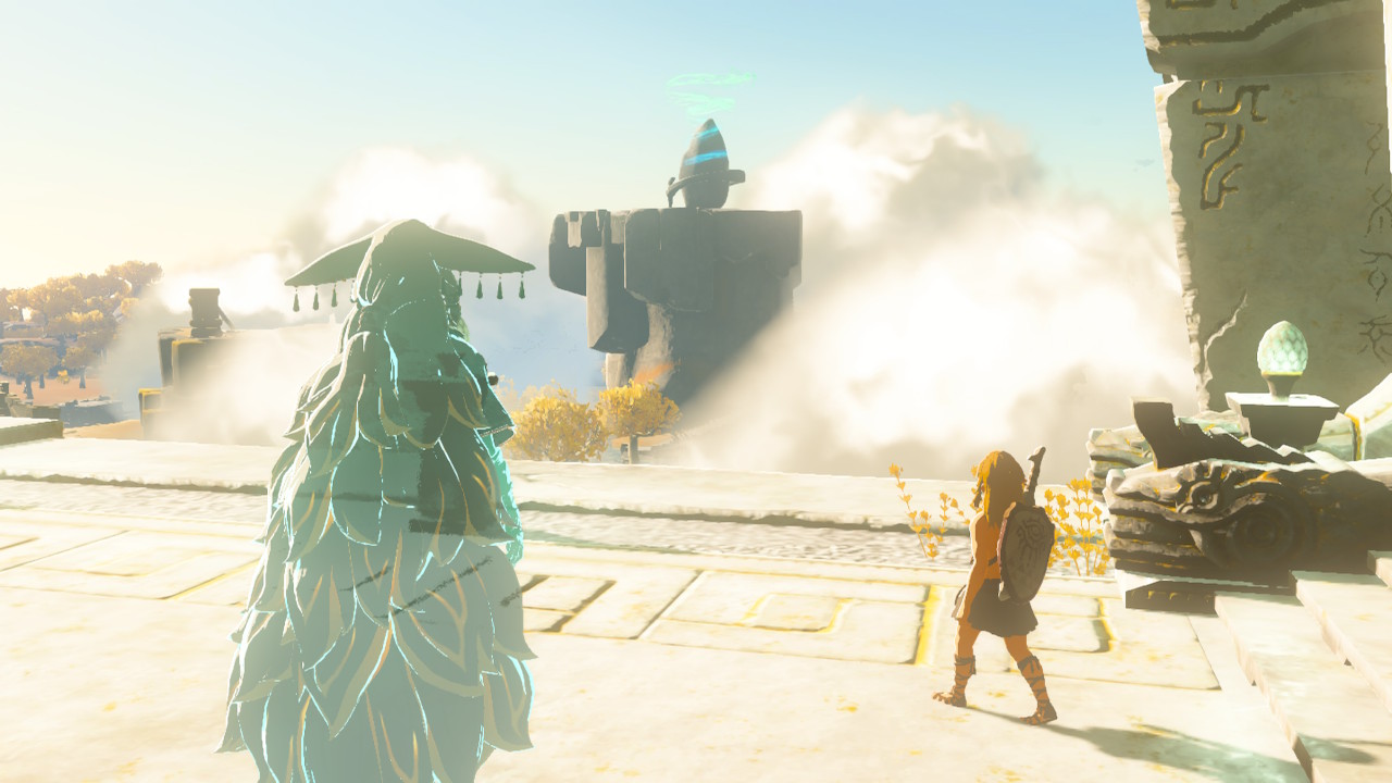 A screenshot showing Link in Tears of the Kingdom
