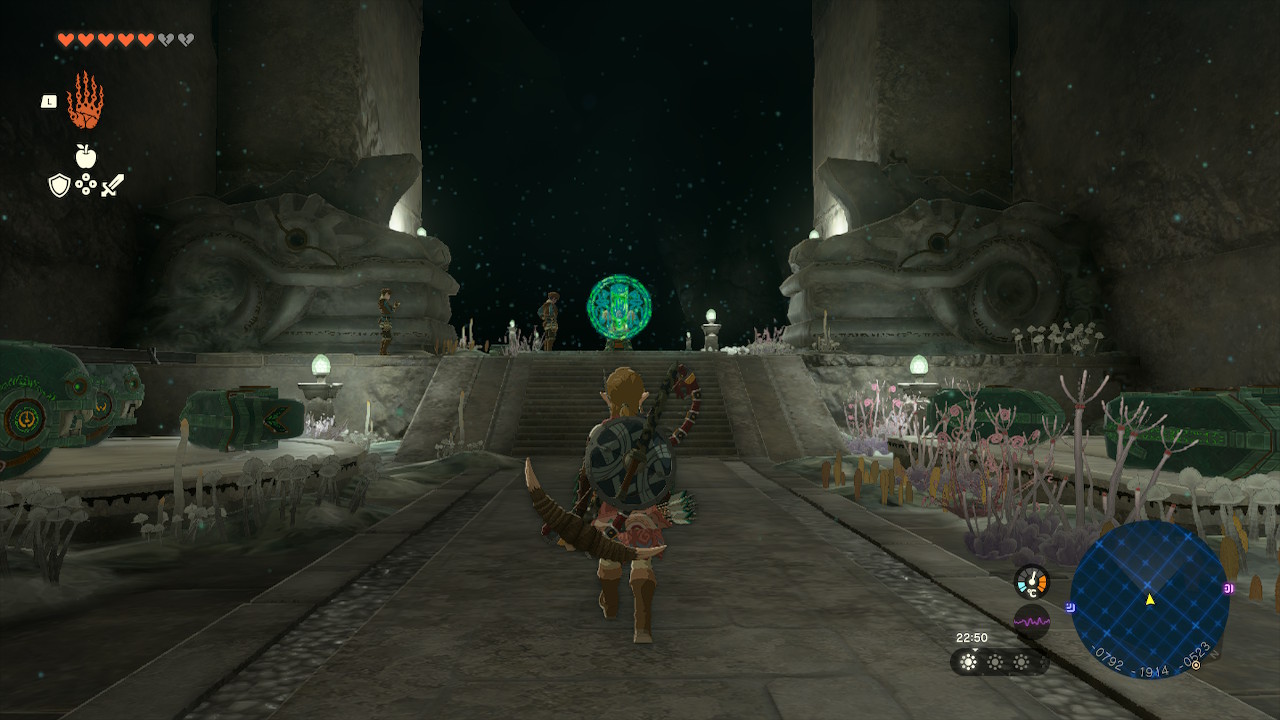 Screenshot showing the Great Abandoned Central Mine in Tears of the Kingdom