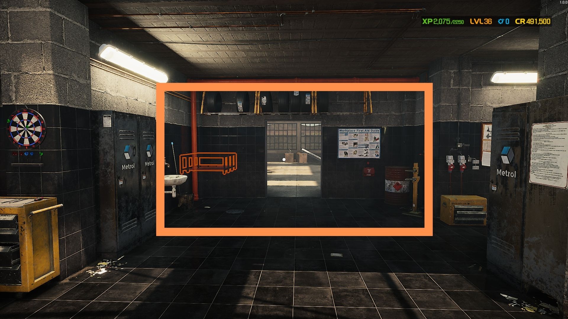 A screenshot showing the garage expansion in Car Mechanic Simulator