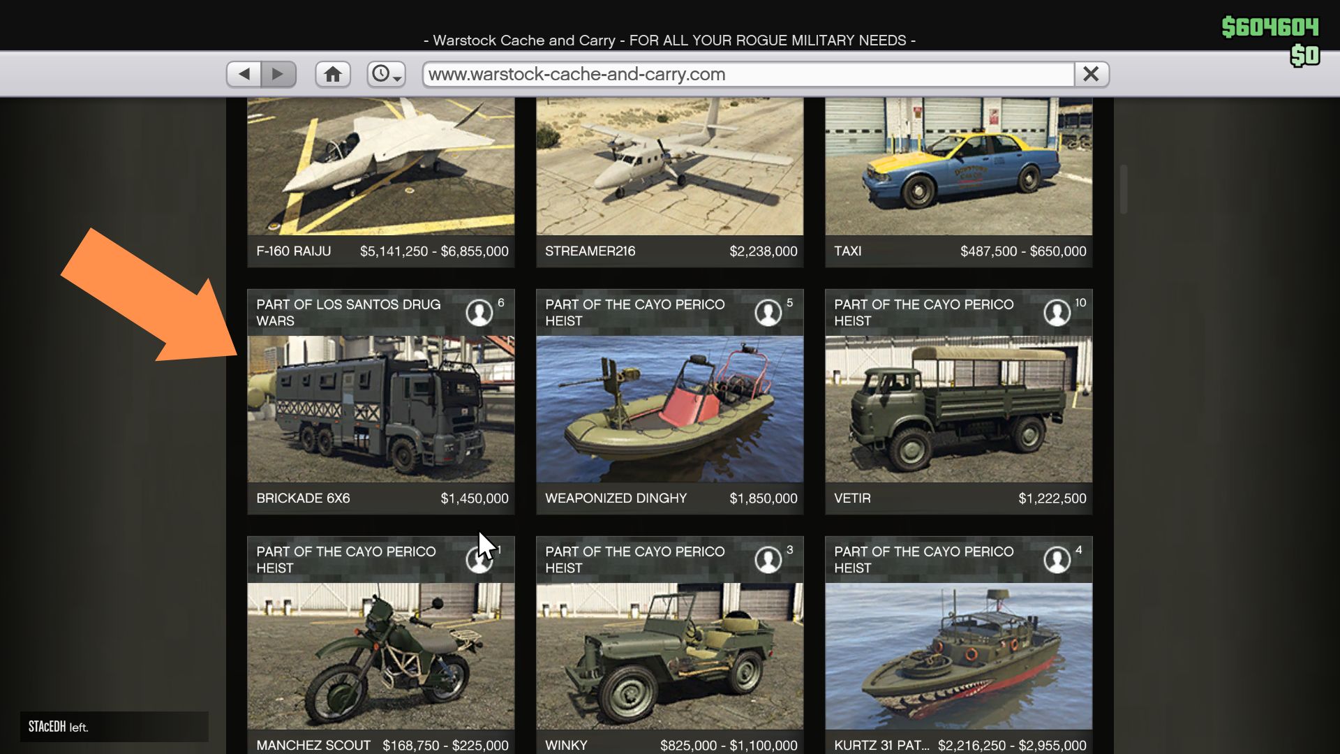 Find the Bickade 6x6 and purchase it to get an acid lab in GTA 5 