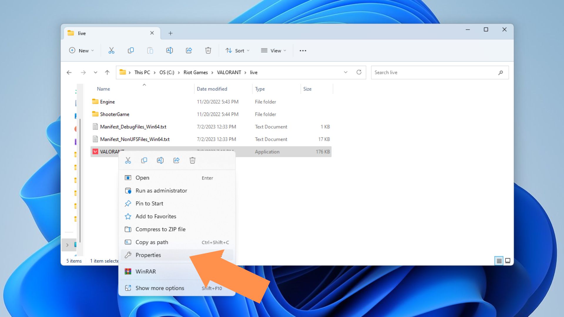 A screenshot of the File Explorer