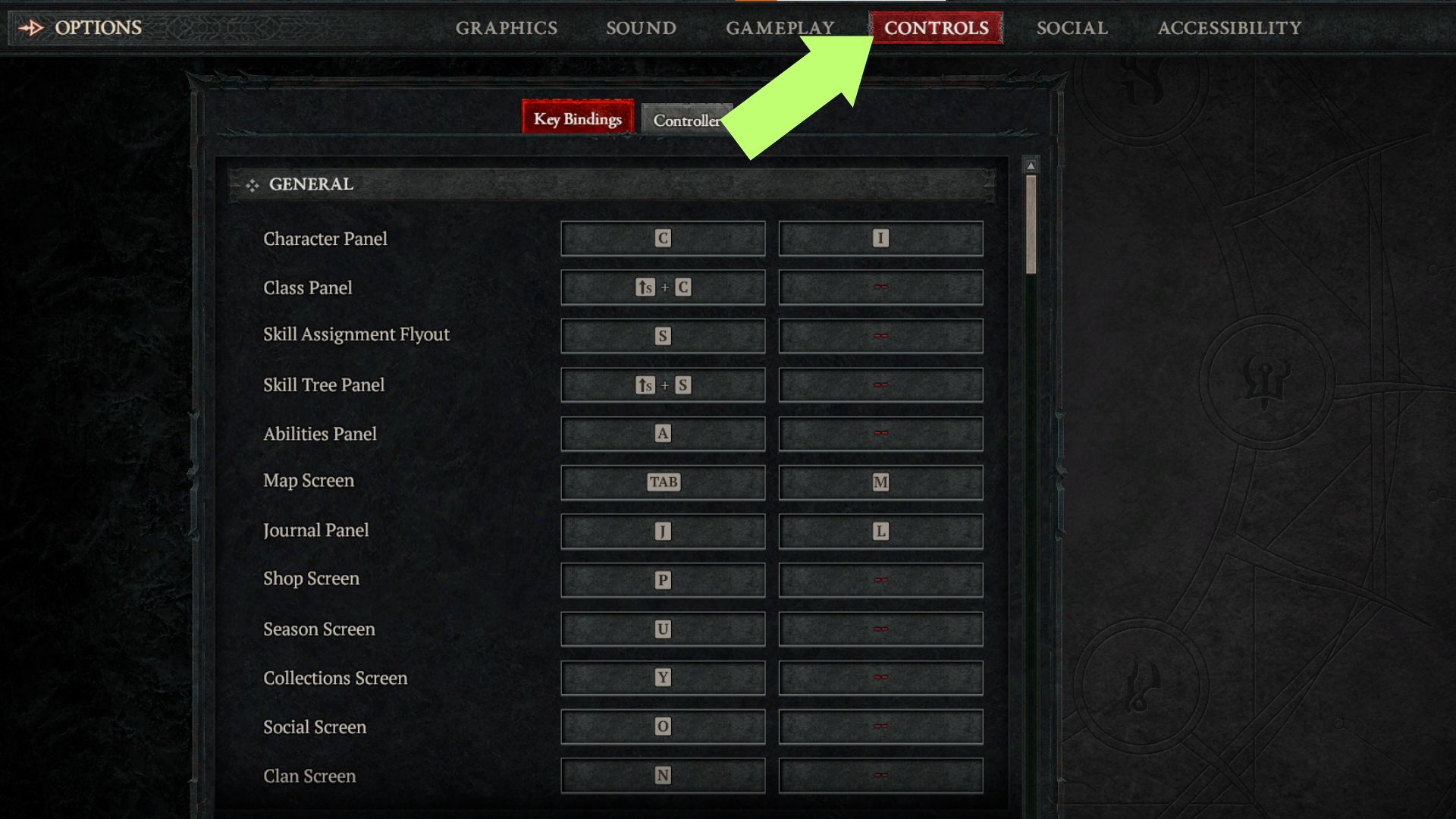 Navigate to the Controls section in the settings menu to turn off controller vibrations in Diablo IV. 