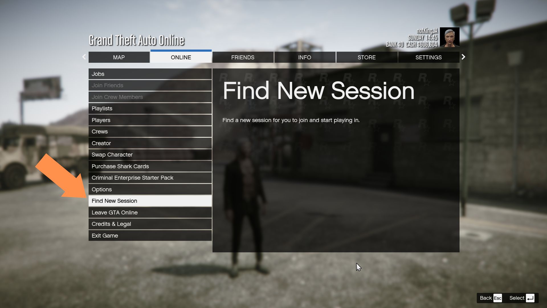 Find a new session to quit missions in GTA Online