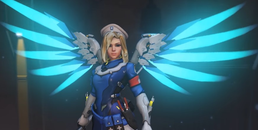 A screenshot of Mercy in Overwatch 2