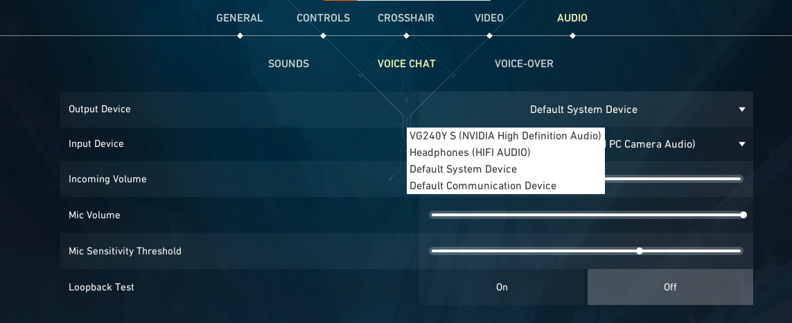 Your teammates will sound muted if you have the wrong Output Device configured. 