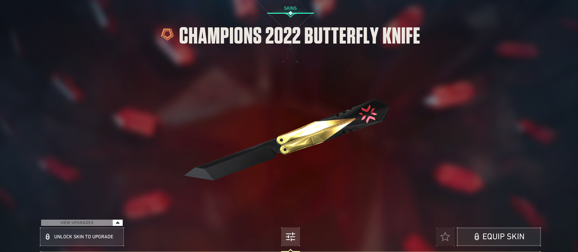 Valorant Champions 2022 Butterfly Knife