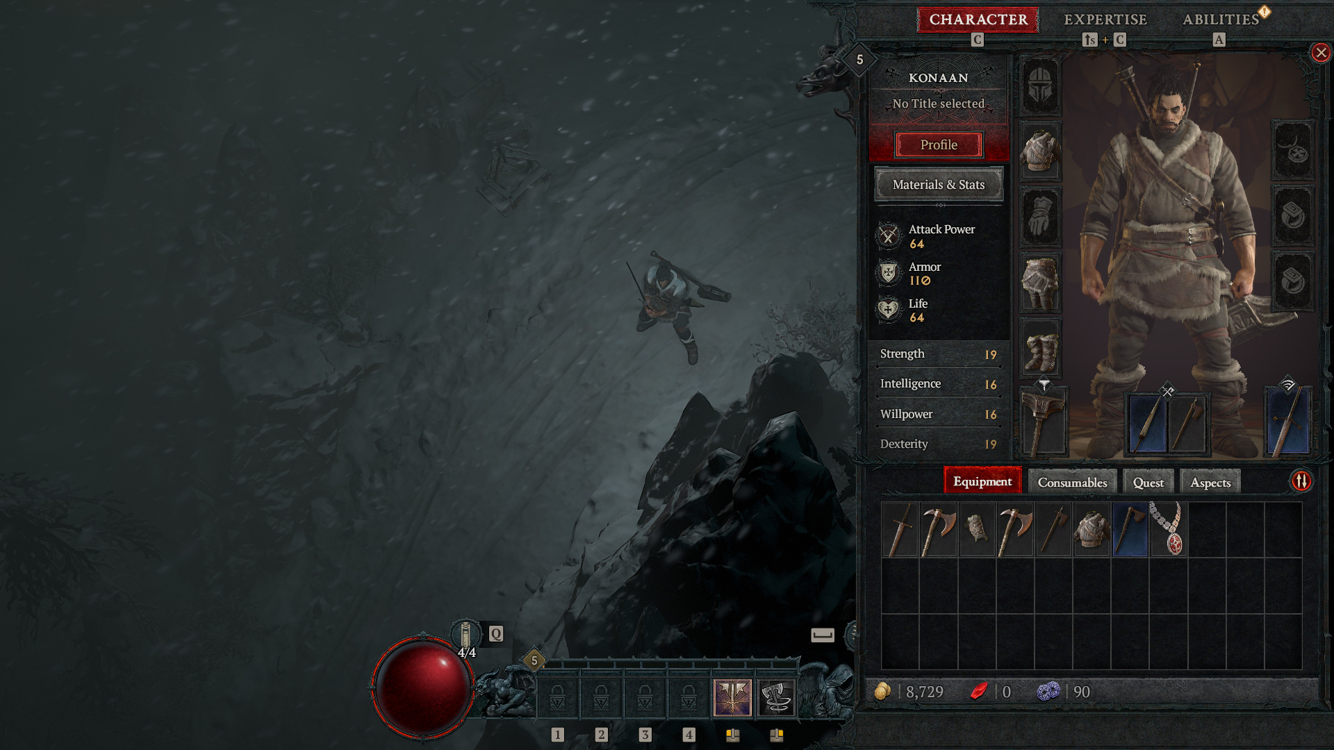 A gameplay still from Diablo IV