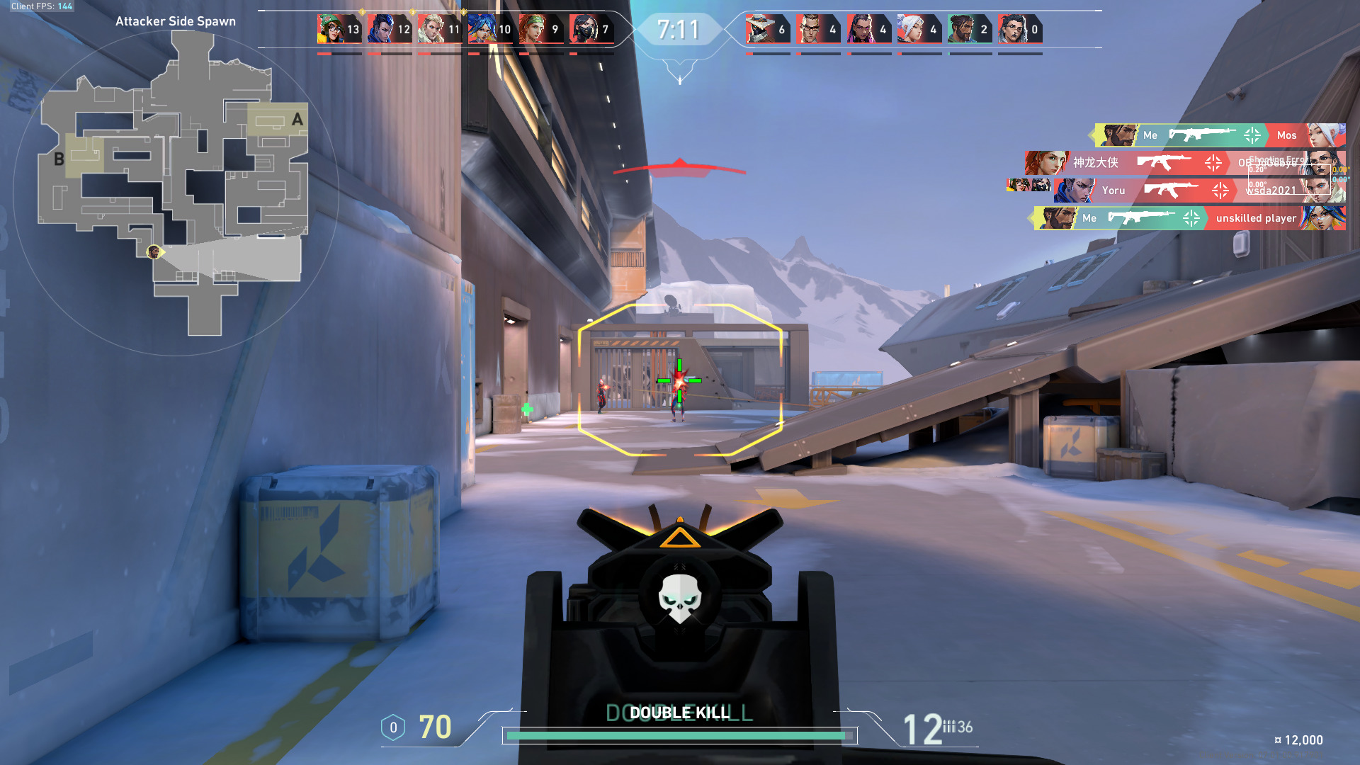 A gameplay still from Valorant