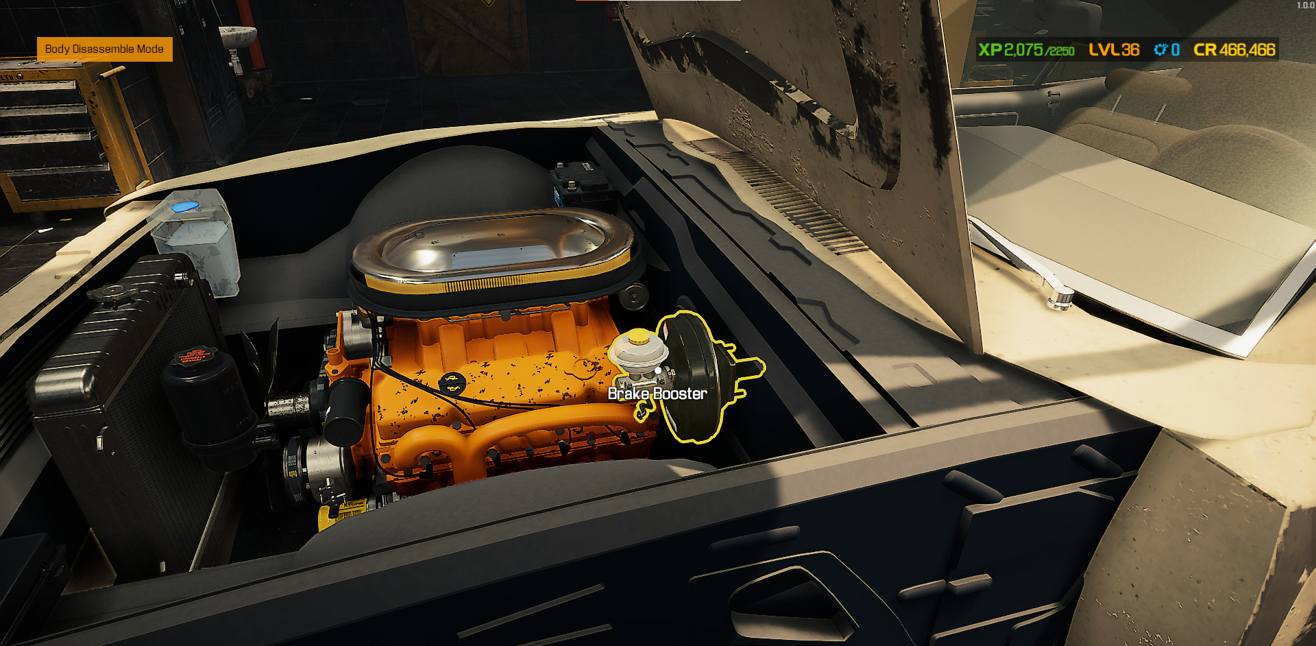 A screenshot showing the Brake Booster in Car Mechanic Simulator