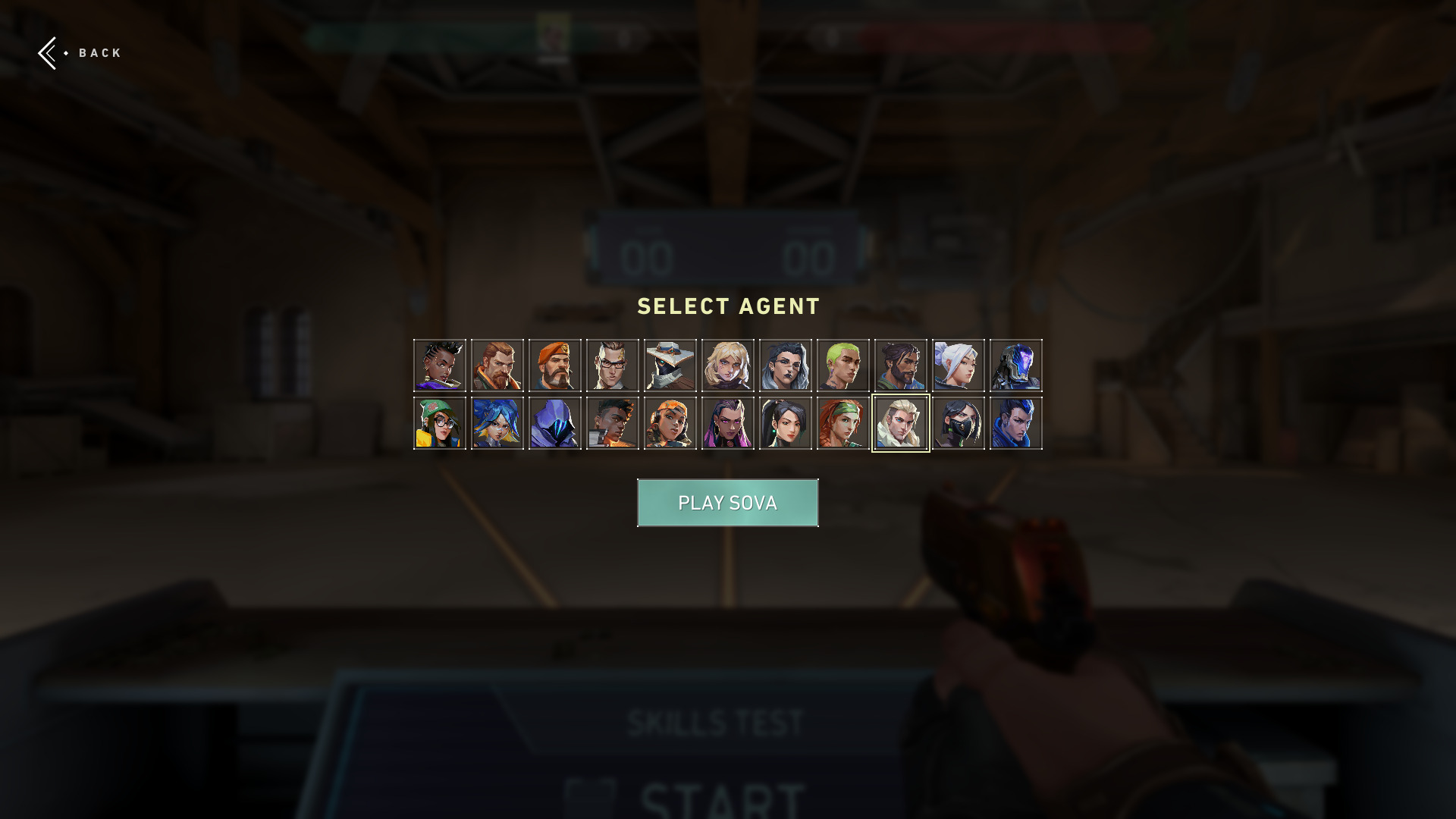 A screenshot of the agent screen in Valorant