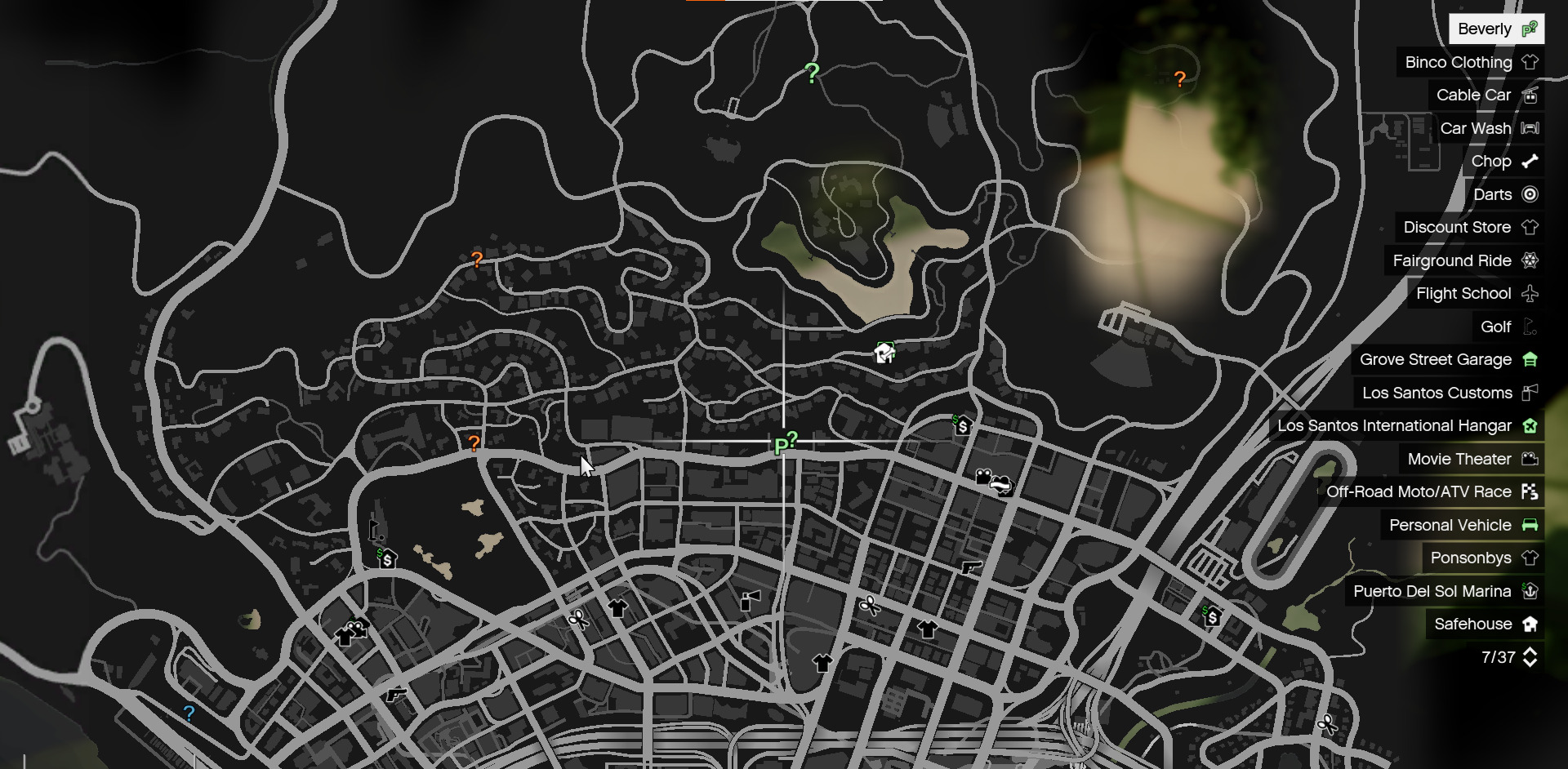 Go to the F, M, or T icons on the map to get the next mission in GTA V. 