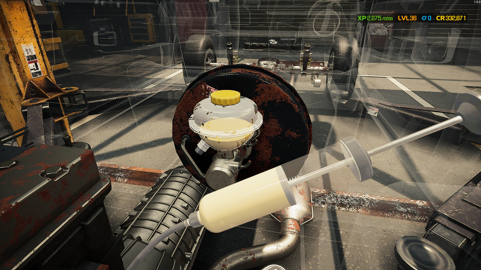 A screenshot showing the Brake Servo being drained of its fluid