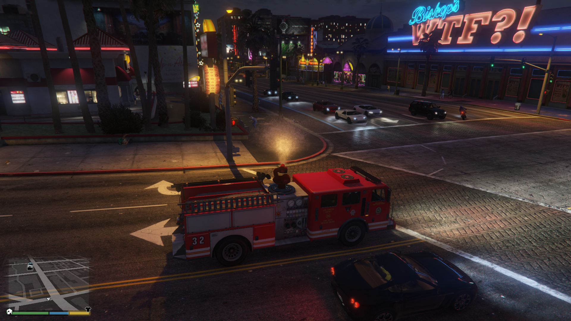 Call 911 in GTA 5 to get a free Fire Truck. 