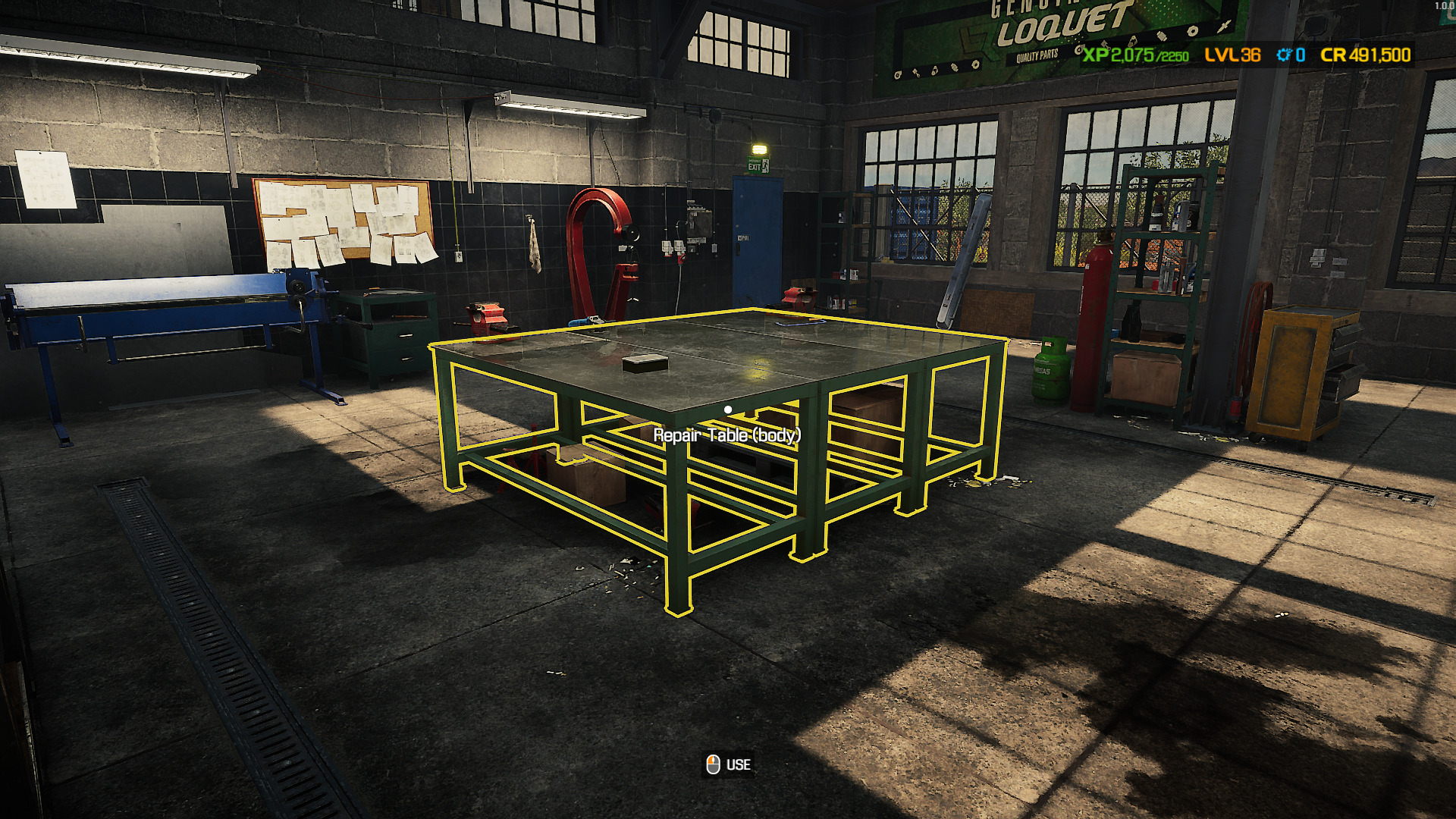 The Body Repair Table lets you repair broken body panels in Car Mechanic Simulator. 