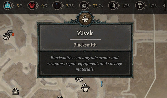 The Blacksmith is one of the most important Vendors in Diablo IV. 