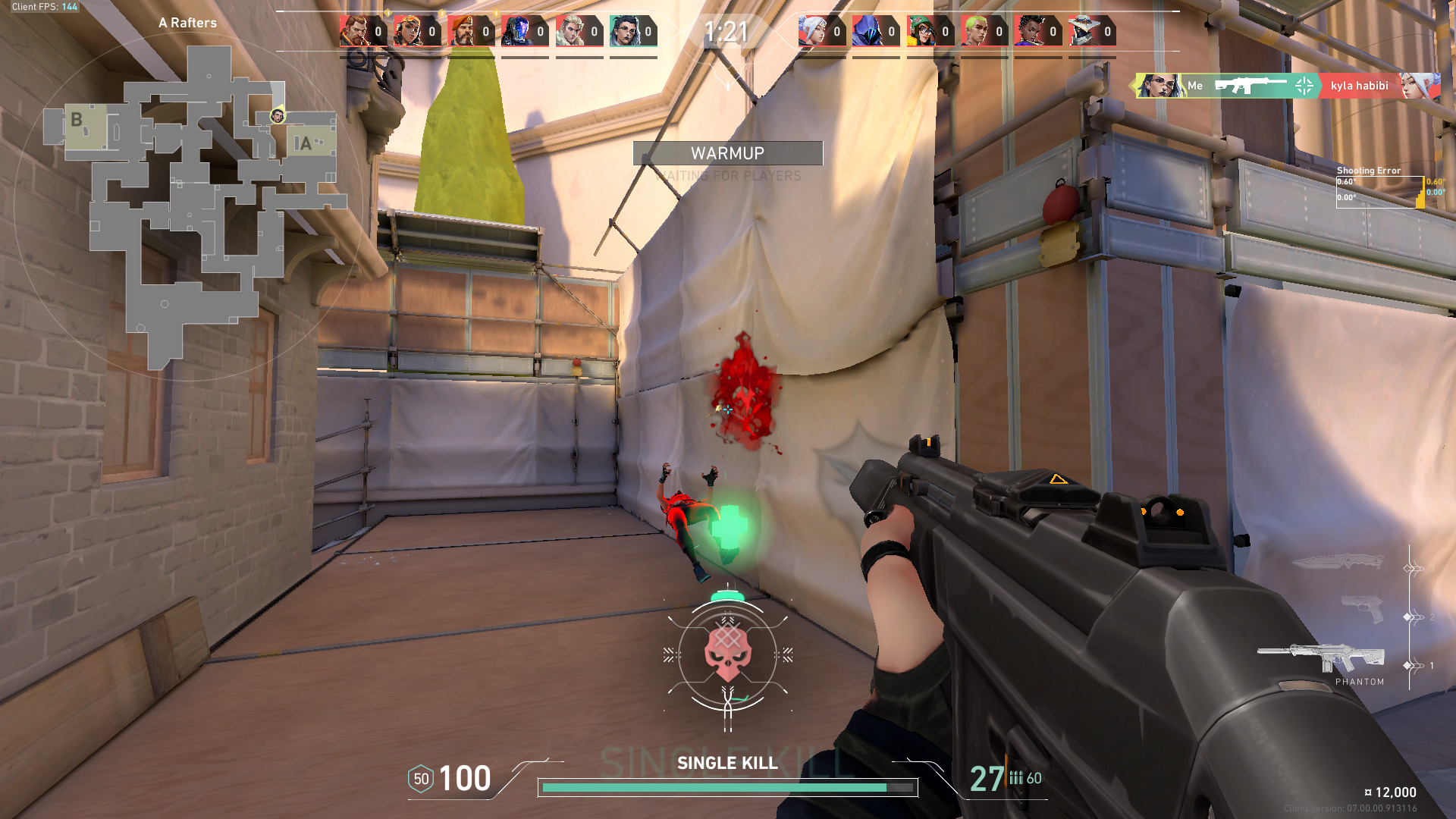 A gameplay still in Valorant