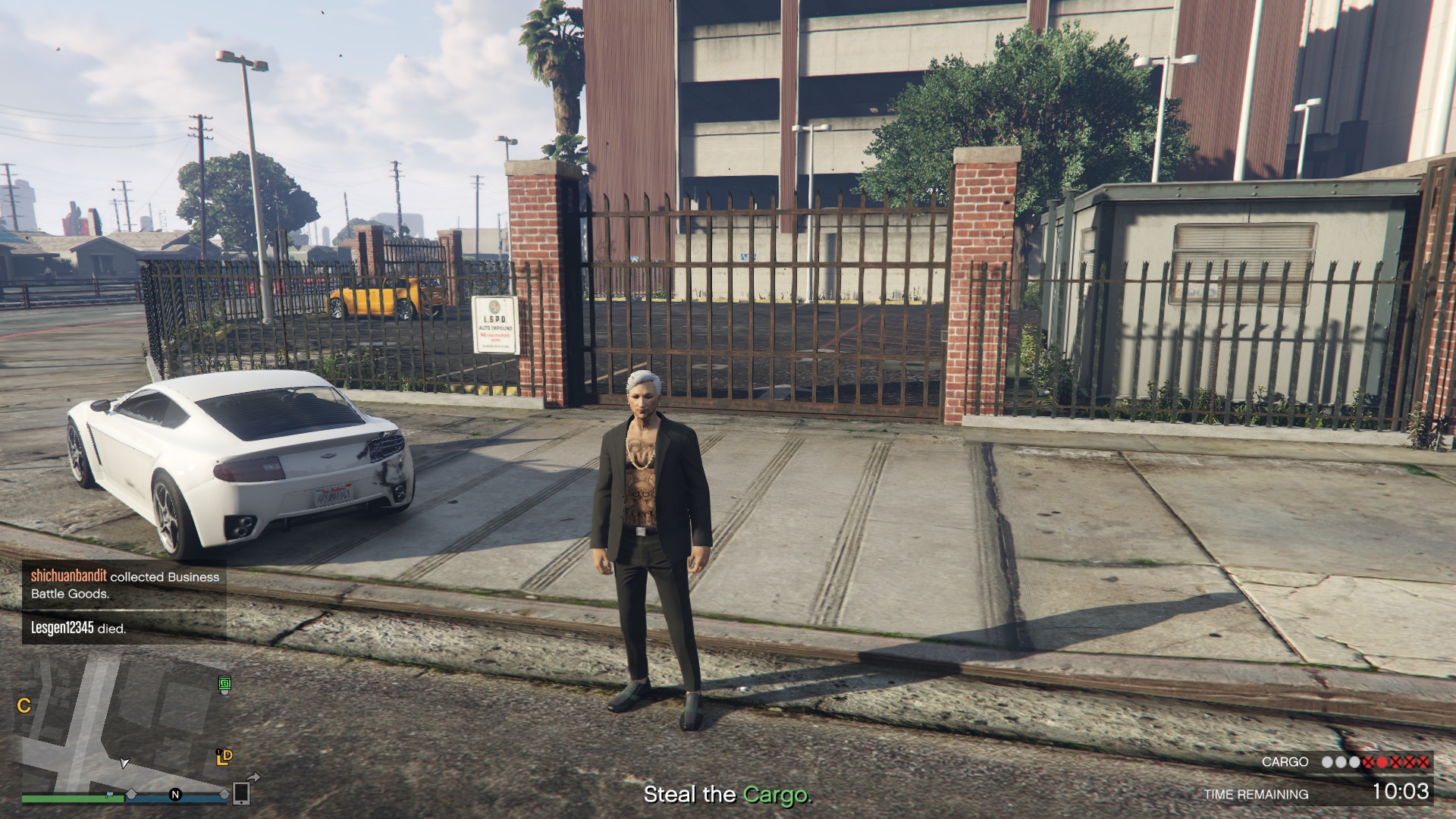 Go to LSPD Auto Impound to get your car back in GTA Online
