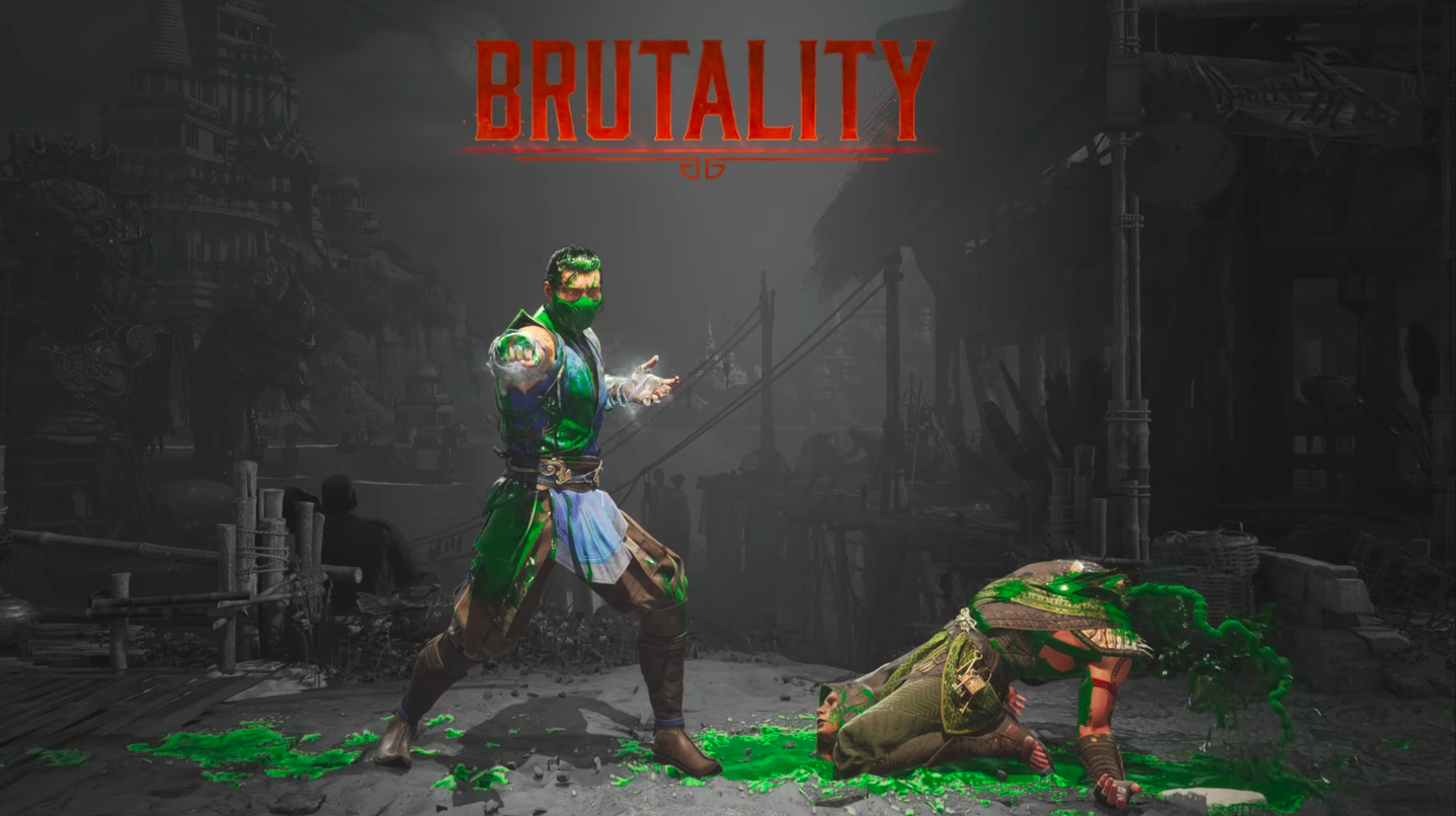 A screenshot of Sub-Zero after performing a Brutality