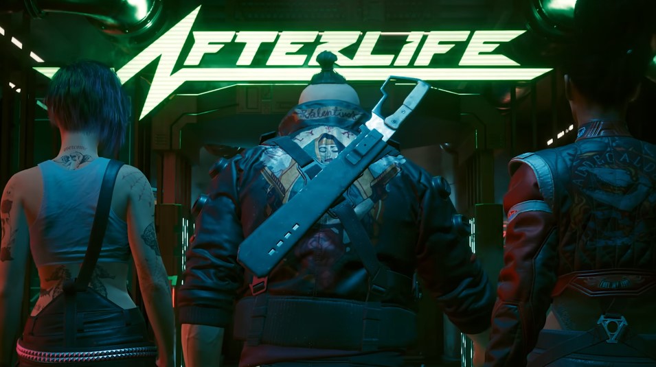Shot of the Afterlife from Cyberpunk 2077