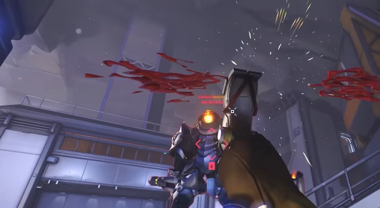 A screenshot showing Zenyatta attacking an enemy champion in Overwatch 2