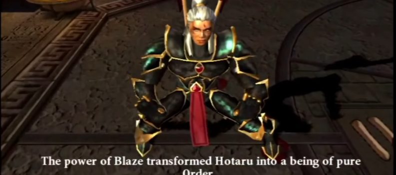 A screenshot of Hotaru in Mortal Kombat.