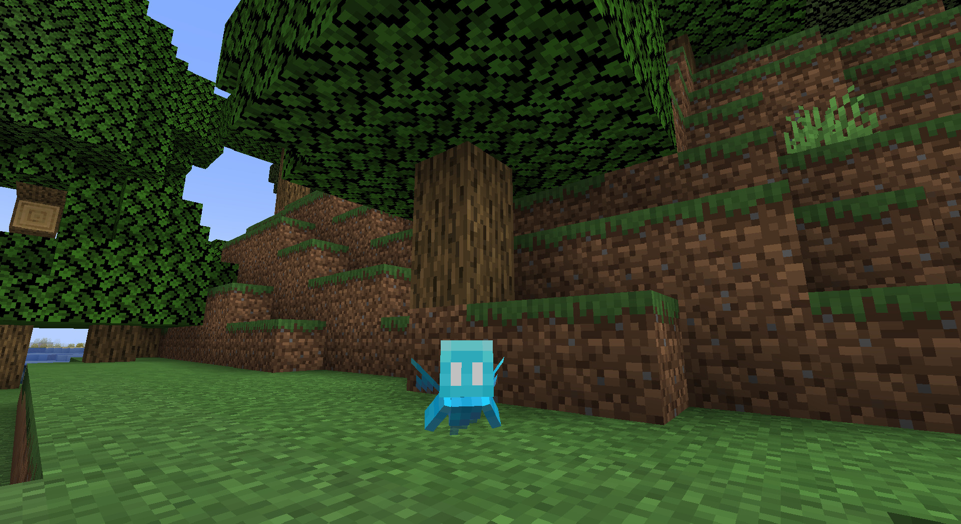 A screenshot of an Allay in Minecraft