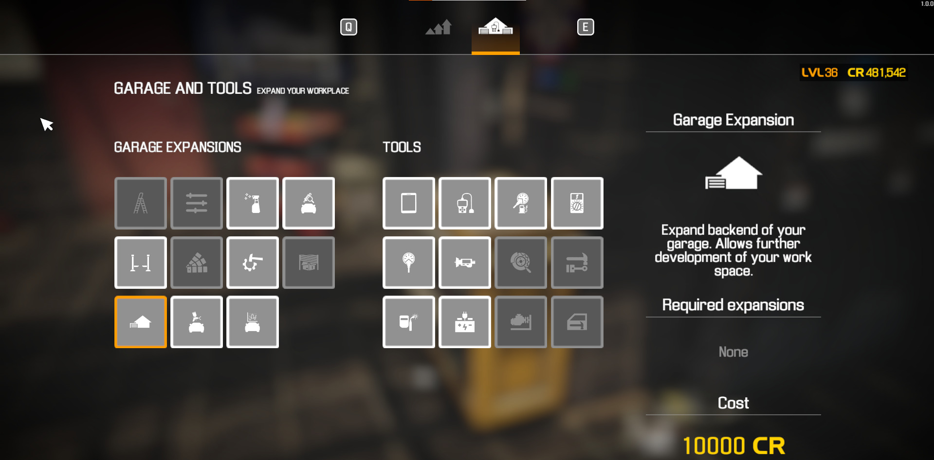 You have to purchase the Garage Expansion upgrade to gain access to the body repair table in Car Mechanic Simulator. 