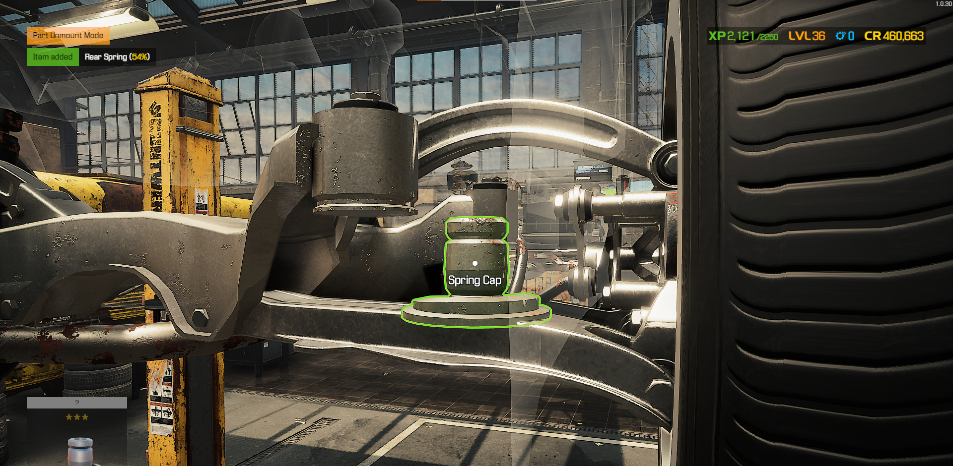 A screenshot of a Spring Cap in Car Mechanic Simulator. 