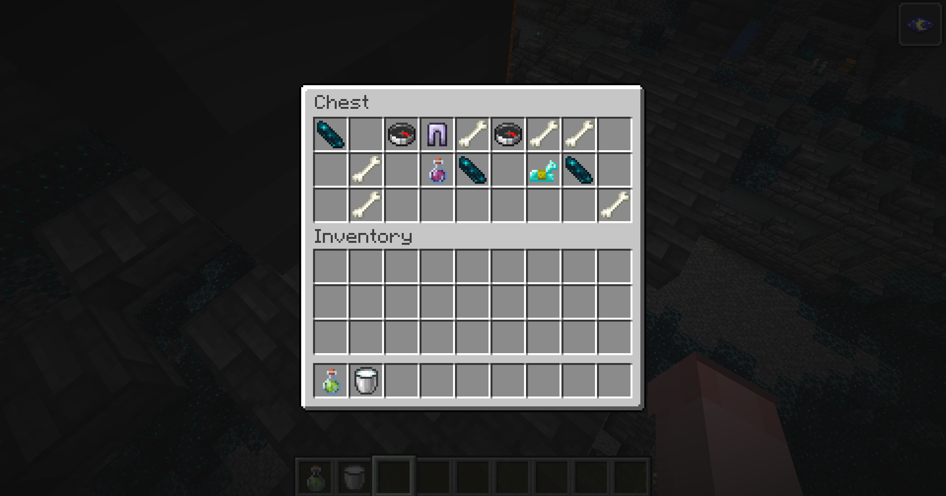 A screenshot of loot inside an Ancient City chest
